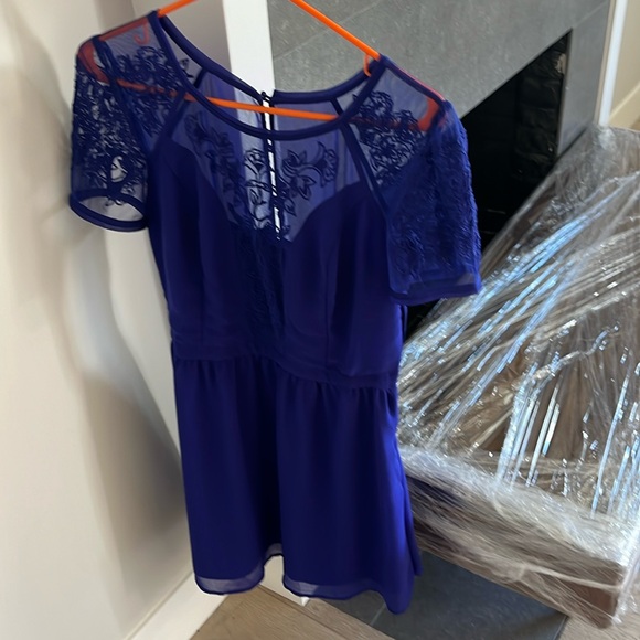 Urban Outfitters Blue Sheer Dress only wore once  kimchi blue - Picture 2 of 3
